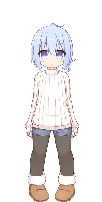 コスチューム「セーター」
髪型「ショートポニテ」

2枚目は幻覚です。3枚目も幻覚です。 