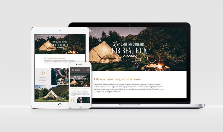 Kandidesign's tweet photo. Love camping? We designed @Hey_Pioneer new identity and website https://t.co/eCaY3qBVz0 photos by @_lionandlady https://t.co/TomeFWByll