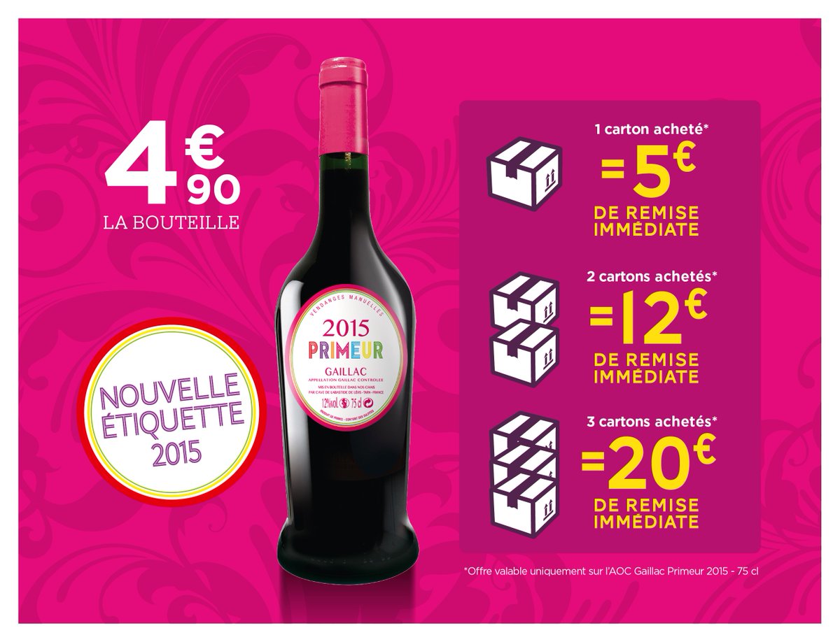 CaveLabastide's tweet photo. J-1 !! Le primeur est prêt, mis en rayon et vous attends dès demain pour sa dégustation !
#gaillacprimeur2015 https://t.co/qT6v9AeUms