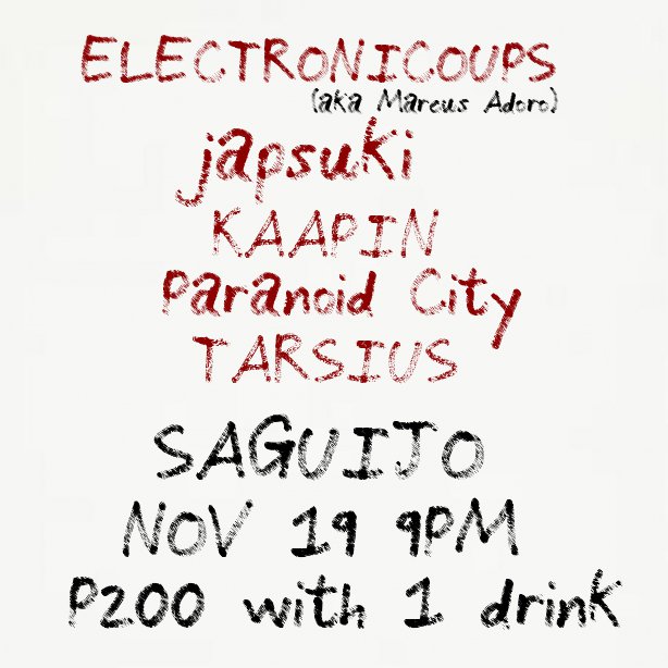 japssergio's tweet image. #japsuki mode sa @SaguijoOfficial bukas. Drop by if you can! japsuki.bandcamp.com