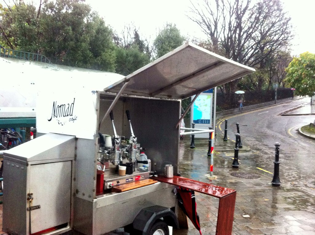 NomadMobileCafe's tweet photo. Woo, what a lovely day2make coffee in the rain! I'll b dry again soon :-)
#DublinCoffee
#SoggyBarista
#iWillSurvive https://t.co/UudEyrH2B2