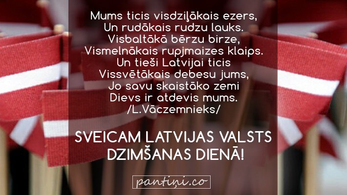 Pantini On Twitter Sveiciens Latvijas 97 Dzimsanas Diena Https