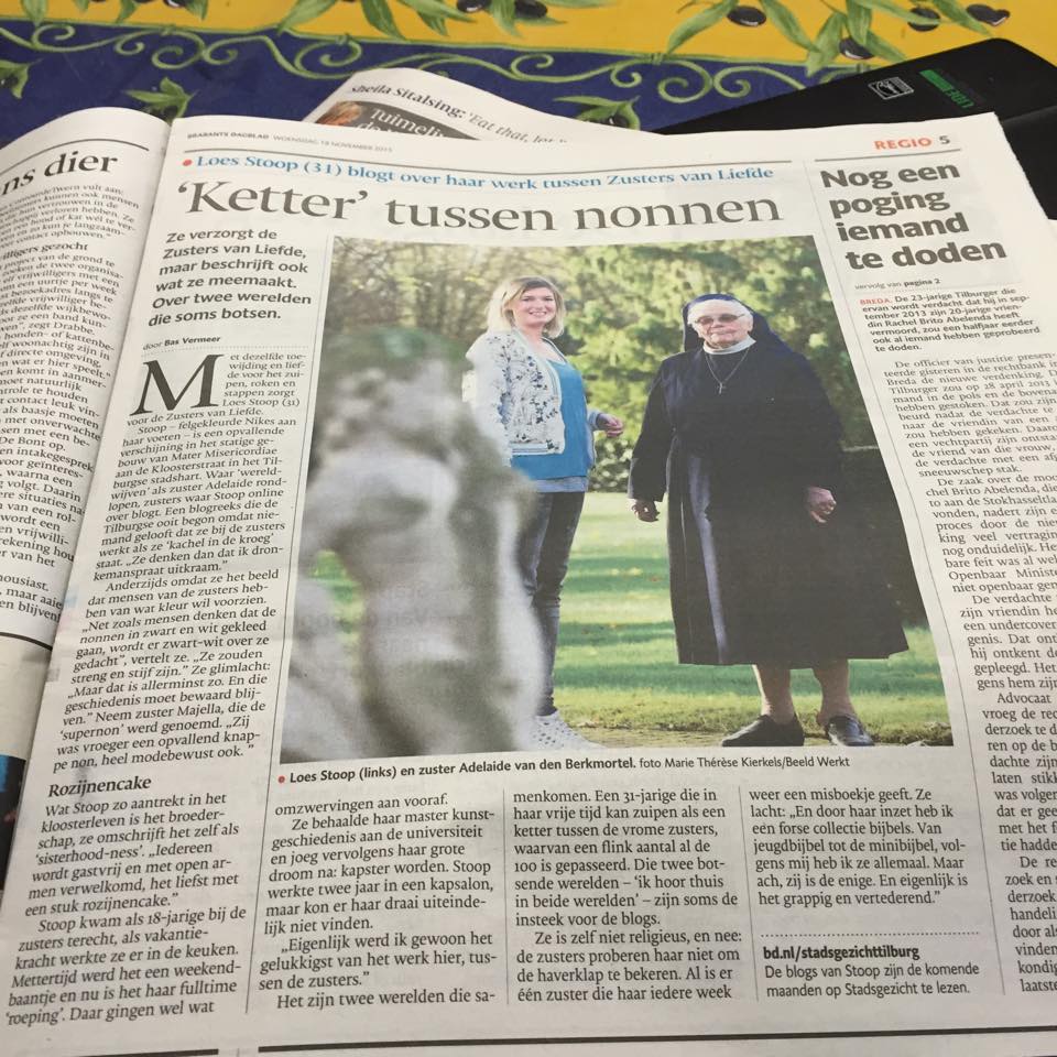 Zuster_Loes's tweet photo. Zr-Loes blog goes Brabants Dagblad! Ketterij in het klooster! https://t.co/AqlUhJwB89 https://t.co/3udmQn8OT0