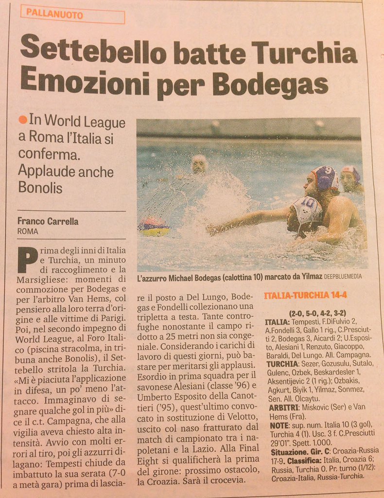 <a href="/7belloOfficial/">7bello</a> su <a href="/Gazzetta_it/">La Gazzetta dello Sport</a> grandi ragazzi <a href="/DeddyFondelli/">Andrea Fondelli</a> <a href="/StefanoTempesti/">Stefano Tempesti</a> #7bello