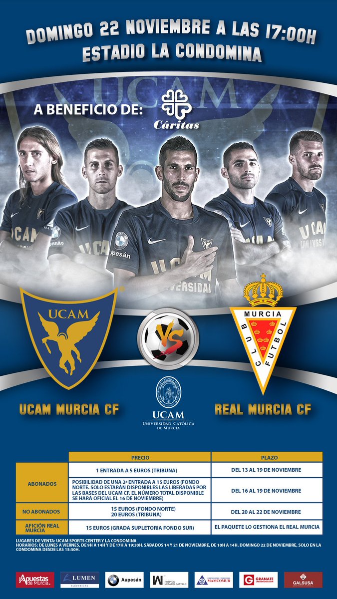 UCAMMurciaCF's tweet photo. Este domingo, ponte de azul. https://t.co/ZAIeq8w9Oe