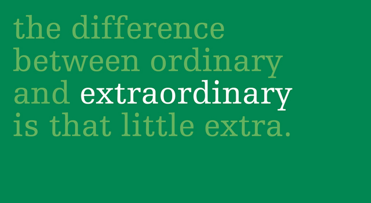marketcircle's tweet image. "The difference between ordinary and extraordinary is that little extra." – Jimmy Johnson #BeExtraordinary