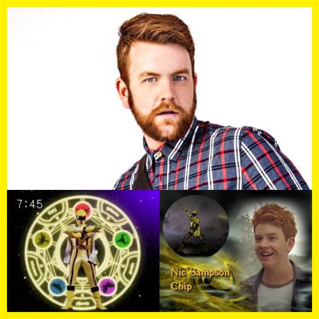 Happy birthday to the Galloping Thunder element who\s as fast as lightning, Nic Sampson/Chip, Yellow Mystic Ranger! 