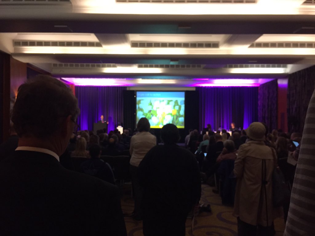 seesearch's tweet photo. Standing room only @UKSG #UKSGforum15 on #uxdesign in libraries, we're @seesearch speaking after lunch. https://t.co/Q9f7zyPoyM