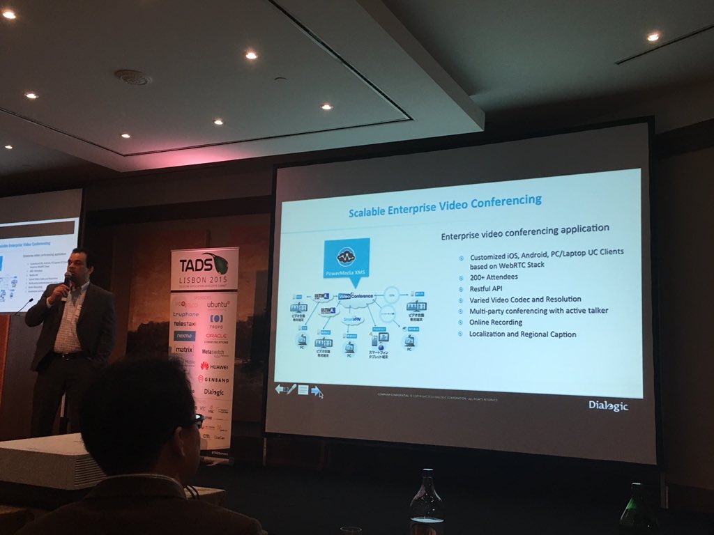 disruptivedean's tweet image. Interesting @Dialogic case study of #webrtc video conf soln for 200+ people, using media servers &amp;amp; SDKs. #TADSummit
