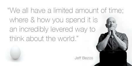 We all have a limited amount of time; where &amp; how you spend it is an incredibly levered way to think about the world