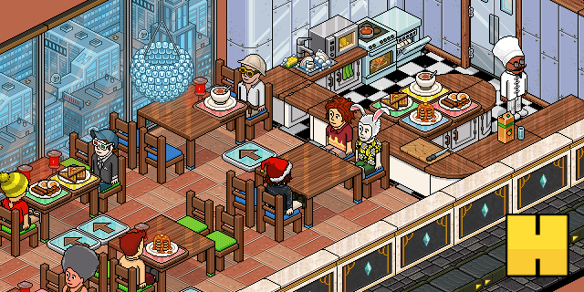 Habbo's tweet image. Who's ready to welcome the mystery guest to the Habbo #CosyKitchen? It's just started --&amp;gt; hab.bo/1MB03Iq