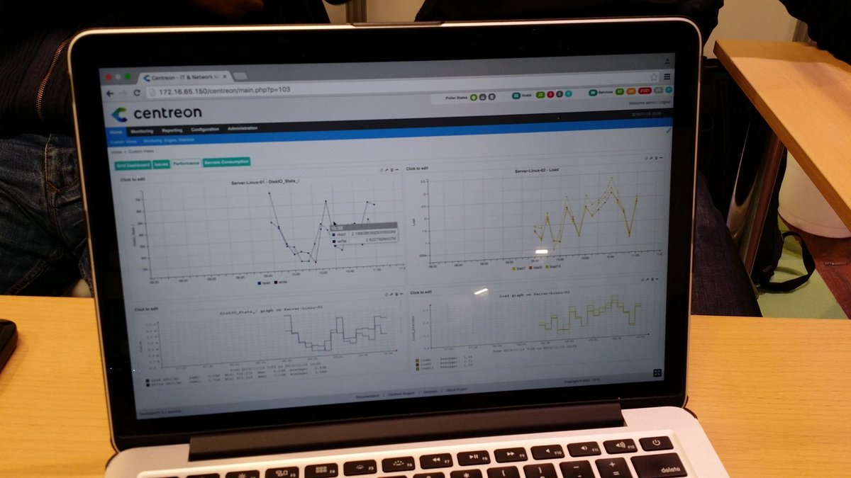 kermith72's tweet image. #OSSPARIS15 nouvelle interface #centreon 2.7 😊