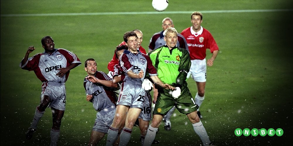 He won the league 5 times in 8 seasons. Here he is in Bayern\s box in 99! Happy Birthday Peter Schmeichel! 