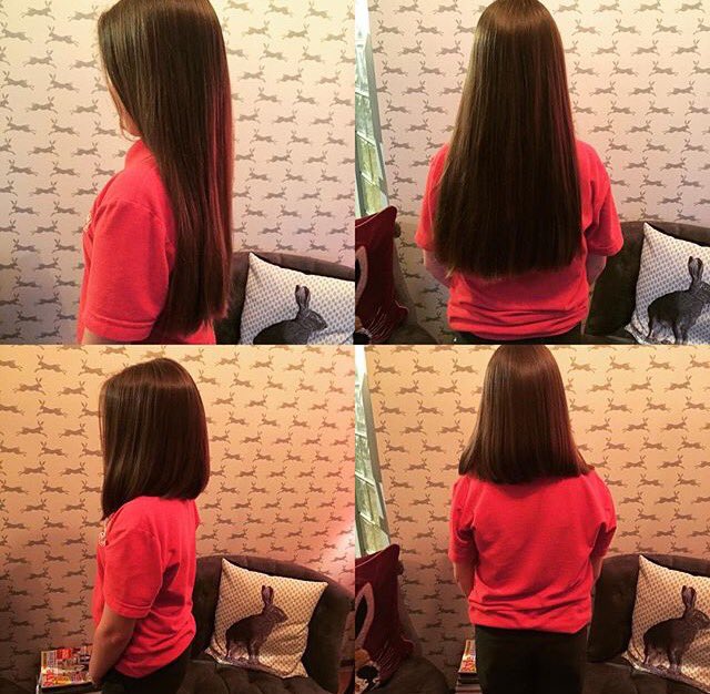 saloncalledhare's tweet image. Lovely Islas grown up hair do, we cut 7 inches off and are donating it to #thelittleprincesstrust