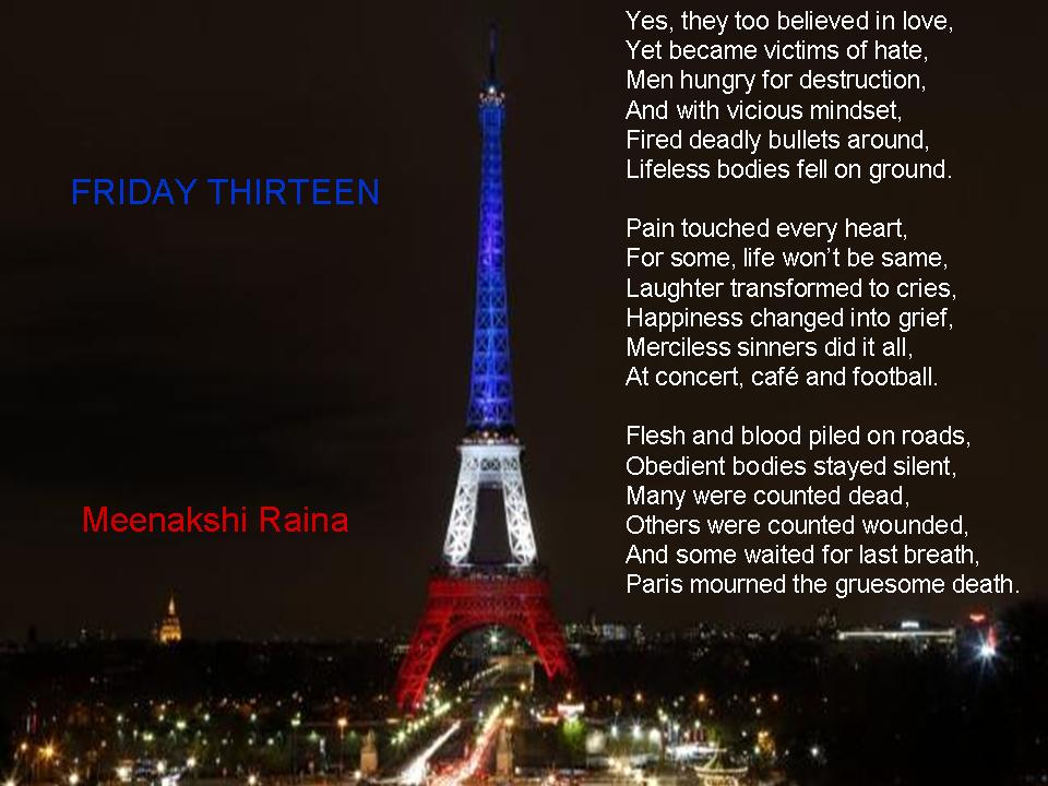 MeenakshiSRaina's tweet photo. #ParisAttacks @ojkaul @OFBJPCanada @rainaamit @Rakesh031 @PawanDurani @siddharthagigoo @TORUKH_MAKTO @nikhilvaidya https://t.co/mDPWEp5ihJ