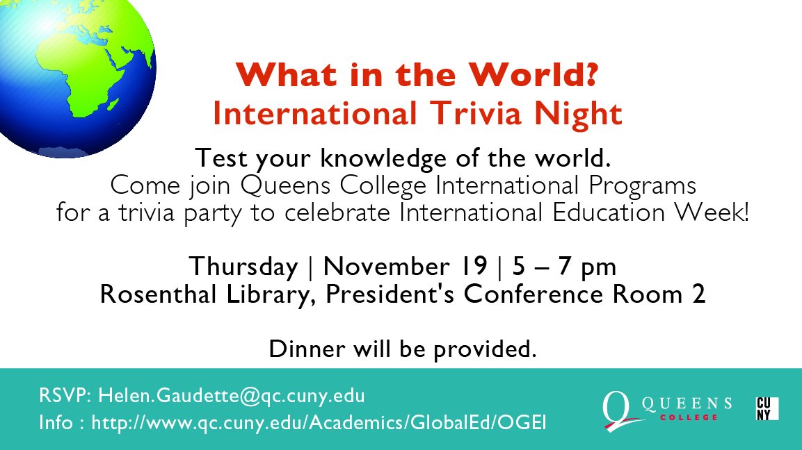 QC__Global's tweet photo. Tomorrow night, International Trivia Party! https://t.co/PRsyhSQHAy