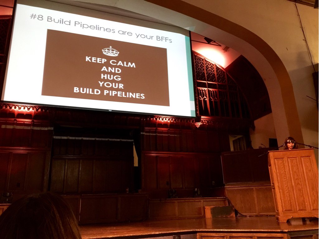 caseywest's tweet image. KEEP CALM AND HUG YOUR BUILD PIPELINES. Build pipelines are you BFFs. @cloudfoundryart #devopsdaysohio