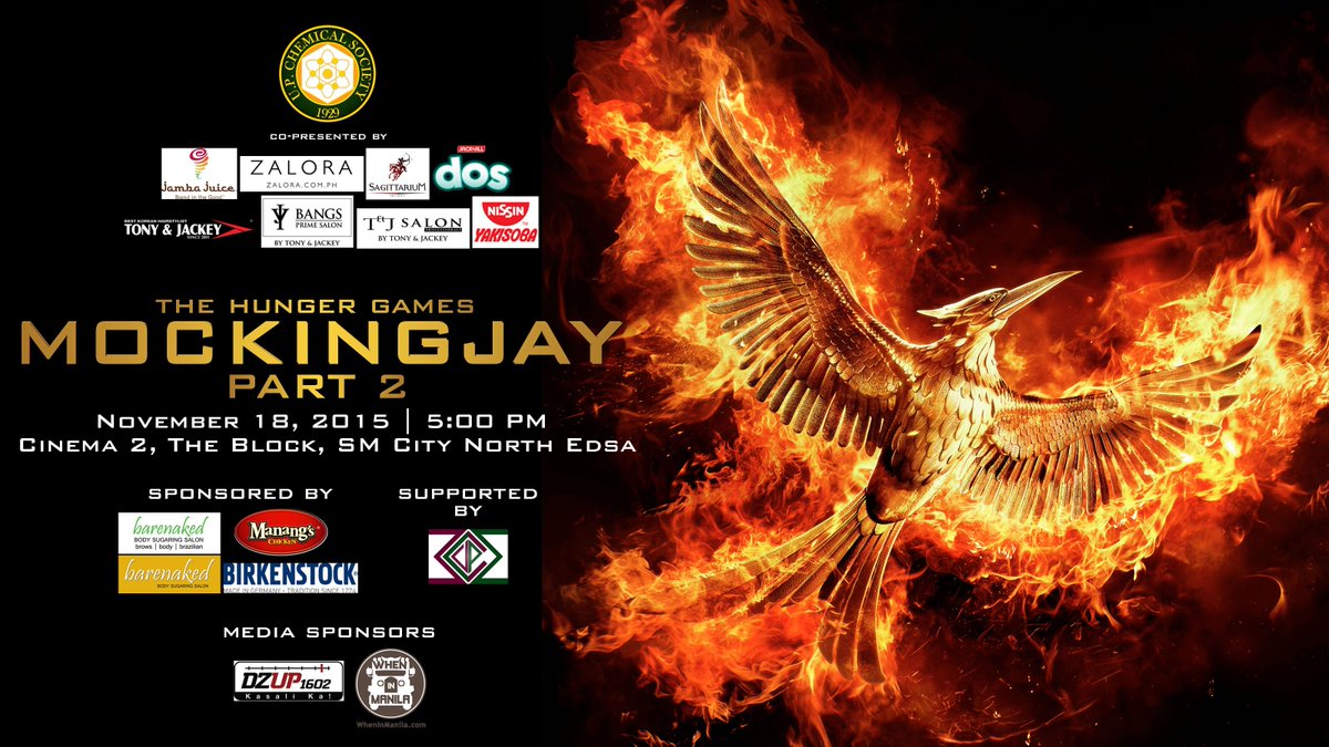 upchemsoc's tweet photo. To all who attended, and made our premiere block screening of the Mockingjay Part 2 possible, THANK YOU! https://t.co/VwXY4hkyOa