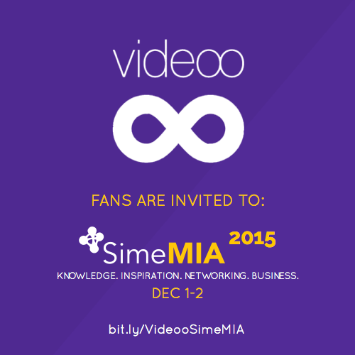 Videoo's tweet photo. Use our access code to get discounted tix to @Sime_MIA and help us win a #startup booth! https://t.co/hHLSJVexSs https://t.co/7awa2SNcr6