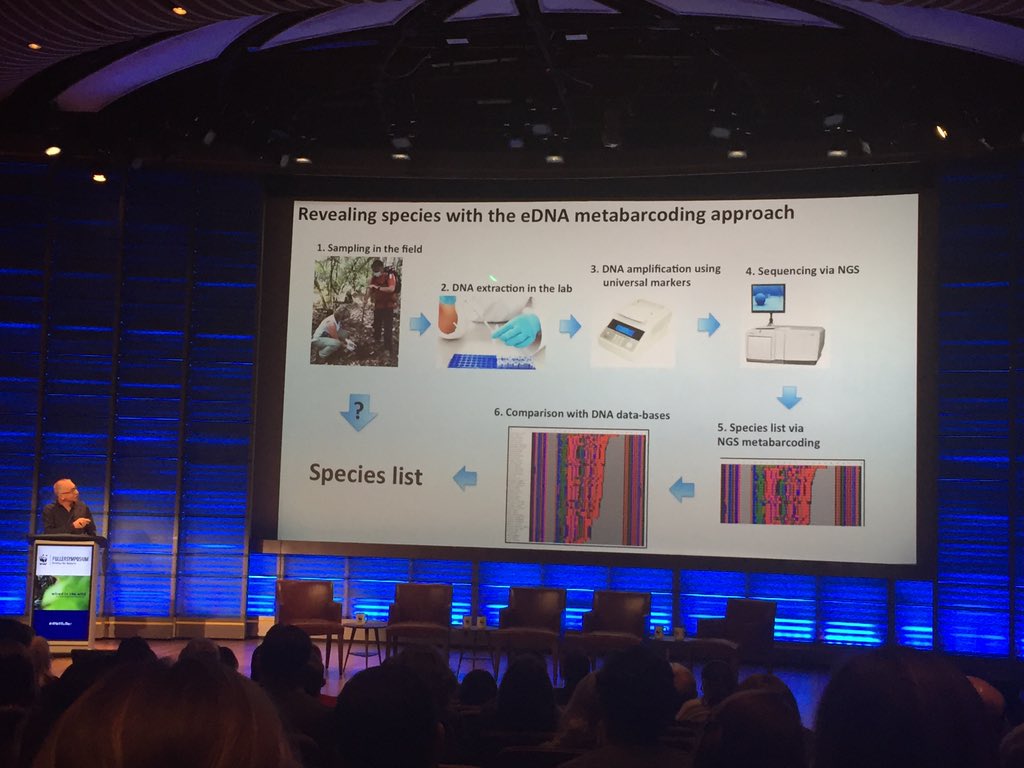 KuppertSarah's tweet photo. eDNA expert Claude Miaud @EPHE_fr explains how eDNA surveys work #WWFFuller https://t.co/0LodAwjg4N