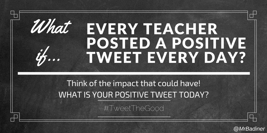 MrBadiner's tweet photo. What is YOUR positive post today? #TweetTheGood https://t.co/7hmjbsFD2O