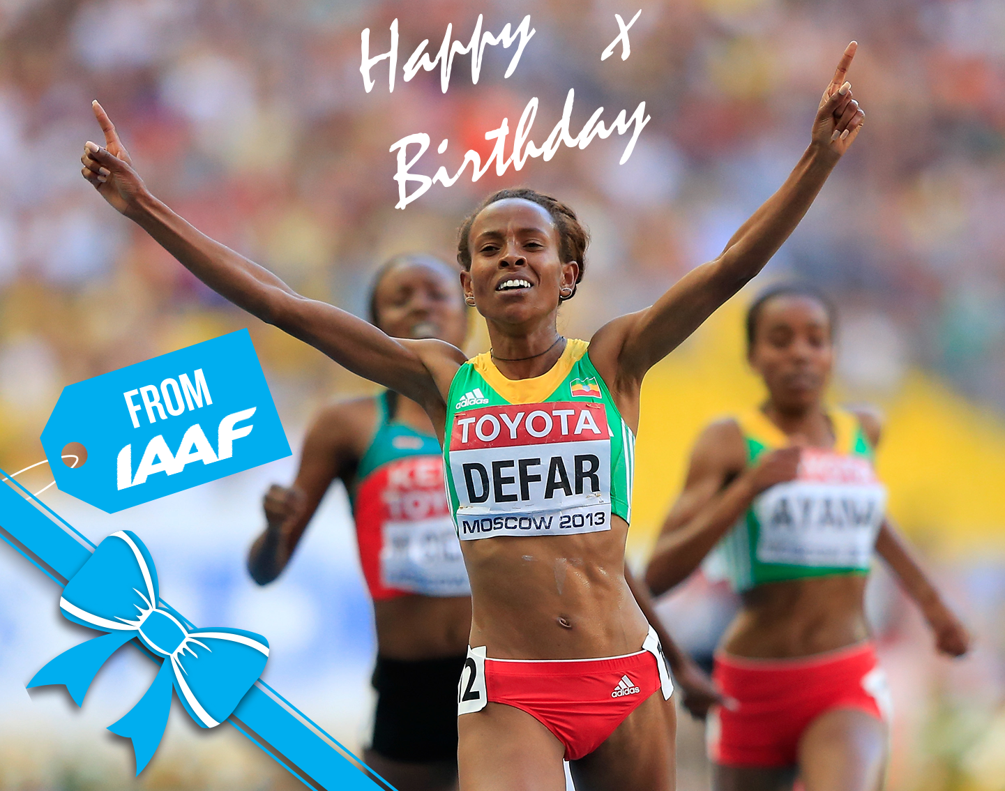  Happy Birthday to 2-time World and Olympic Champion Meseret Defar 