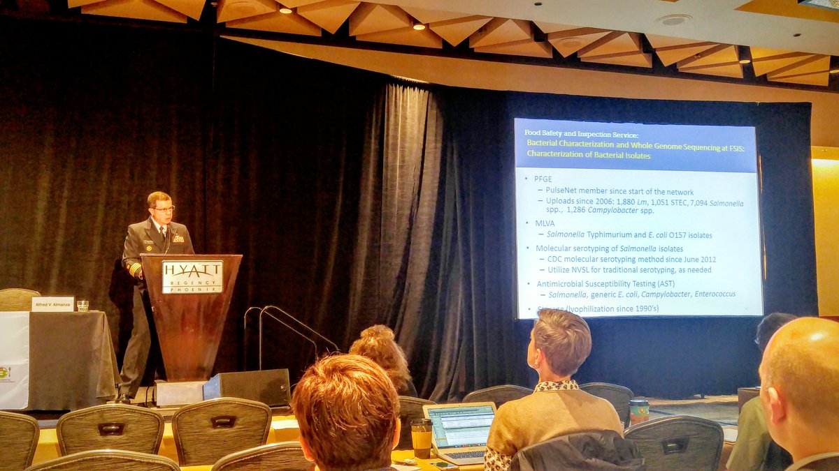 ashley_sabol's tweet photo. The USDA/FSIS 'State of Affairs' by Dr. David Goldman #InFORMPH #PulseNet #InFORM2015 https://t.co/5luouyFxze