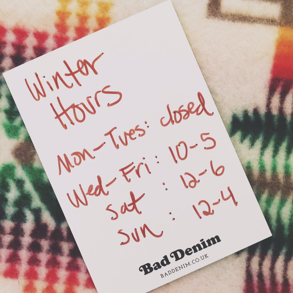 New hours at Bad Denim