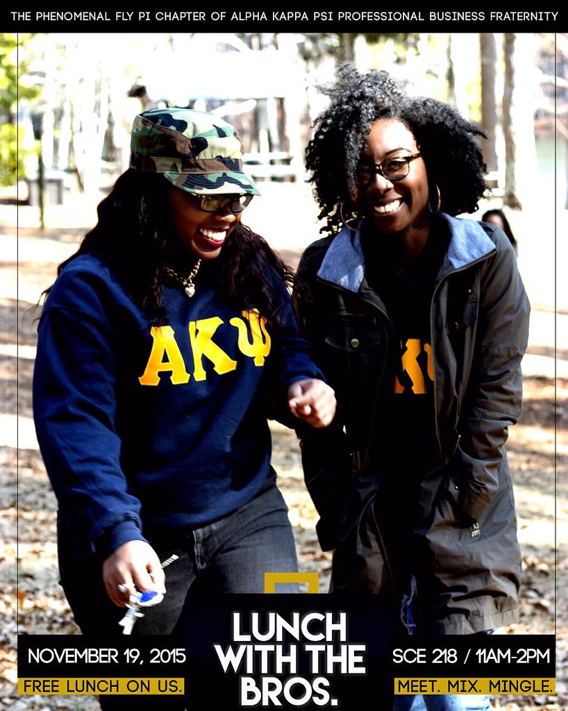 FlyPi_AKPsi's tweet photo. Mix, mingle, and enjoy FREE LUNCH with us tomorrow from 11am-2pm in the Lucerne Suite! #LunchWithTheBros #AKPsi https://t.co/5mW7ROgVYv
