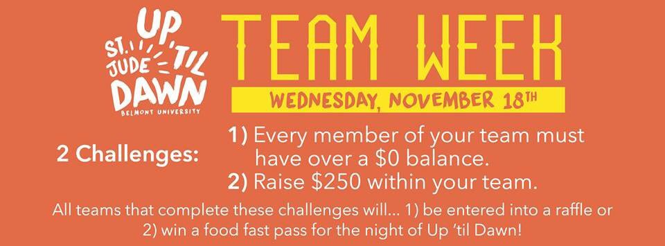 BelmontUTD's tweet photo. Who's ready for today's challenges? Raise $250 as a team and every team member have over $0 balance! #UTDteamweek https://t.co/jlpDCFGBFr