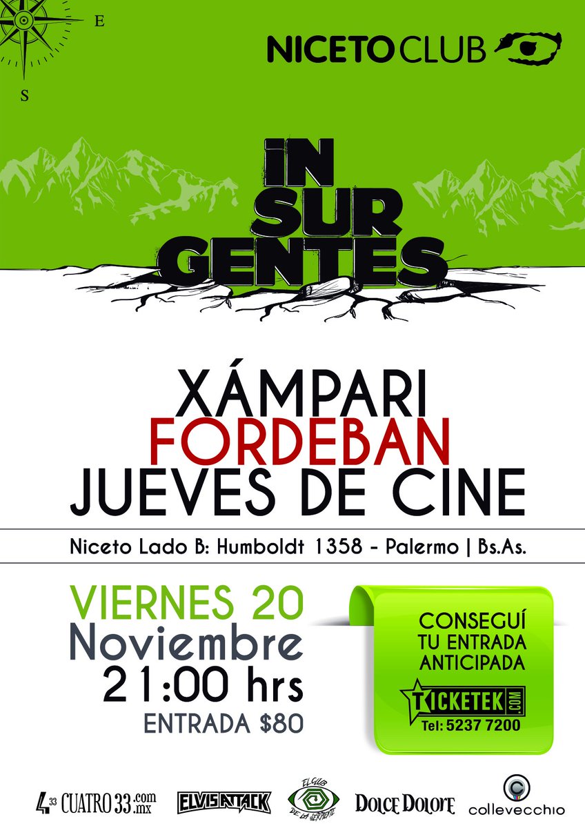 juevesdecine's tweet photo. Dos días para romperla con @Xampari  y @FordebaN!
Entradas: https://t.co/EiOlNrLELE https://t.co/hnPo5SzZ17