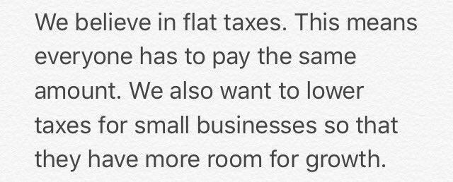 greateramerican's tweet photo. The daily platform topic: Taxes https://t.co/FWr07ubTTX