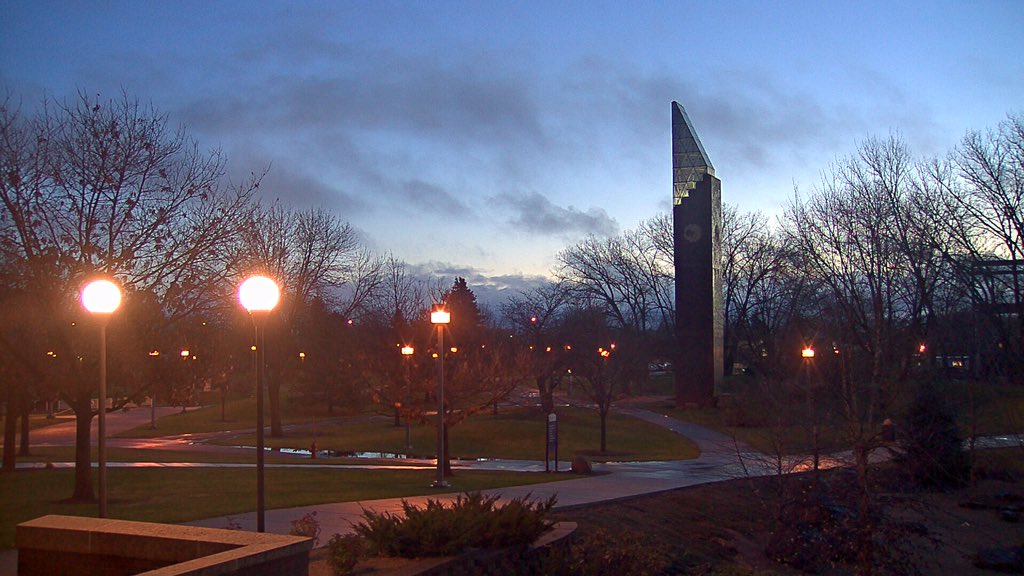 Good Morning! Clouds breaking for a little sunshine this morning from Minnesota State University, #Mankato. #MNwx