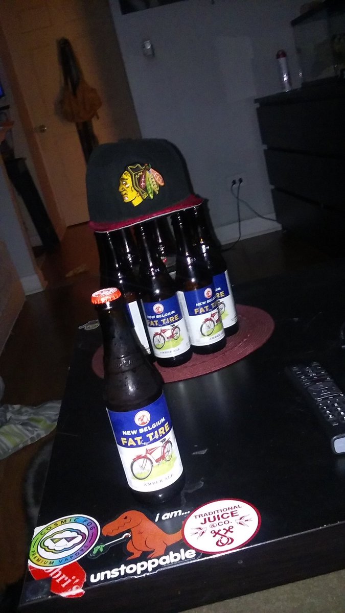 MarkFrancisChi's tweet photo. #FatTire #Delicious #Smooth #Rich #Hops #belgiumale  #chicago #theattic #mancave #sancuatary #personaldesign https://t.co/NBOpukTyjD