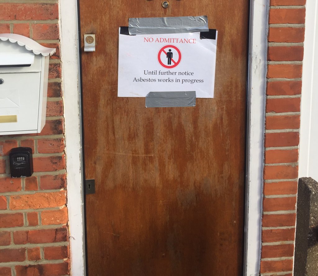 BarnetHomesRC's tweet photo. Risk &amp; Compliance team out with #asbestos surveyor carrying out checks on our voids at Queens Road on #HousingDay https://t.co/kvIURh5VfH
