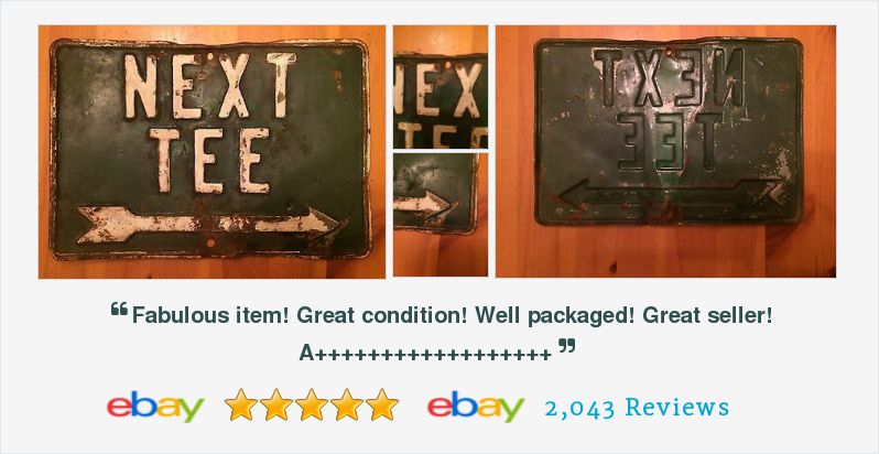 Seanyoldboy's tweet photo. #VintageGolf #GolfCourseSign #NextTee w/ Directional Arrow Steel Green White Letters https://t.co/PyKMRAEWDu https://t.co/KtSOCSRmq8