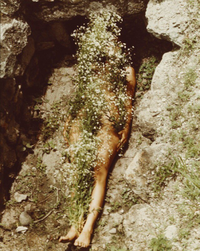 Happy birthday to Ana Mendieta, born on this day in 1948! (Imagen de Yagul by Ana Mendieta, 1973) 