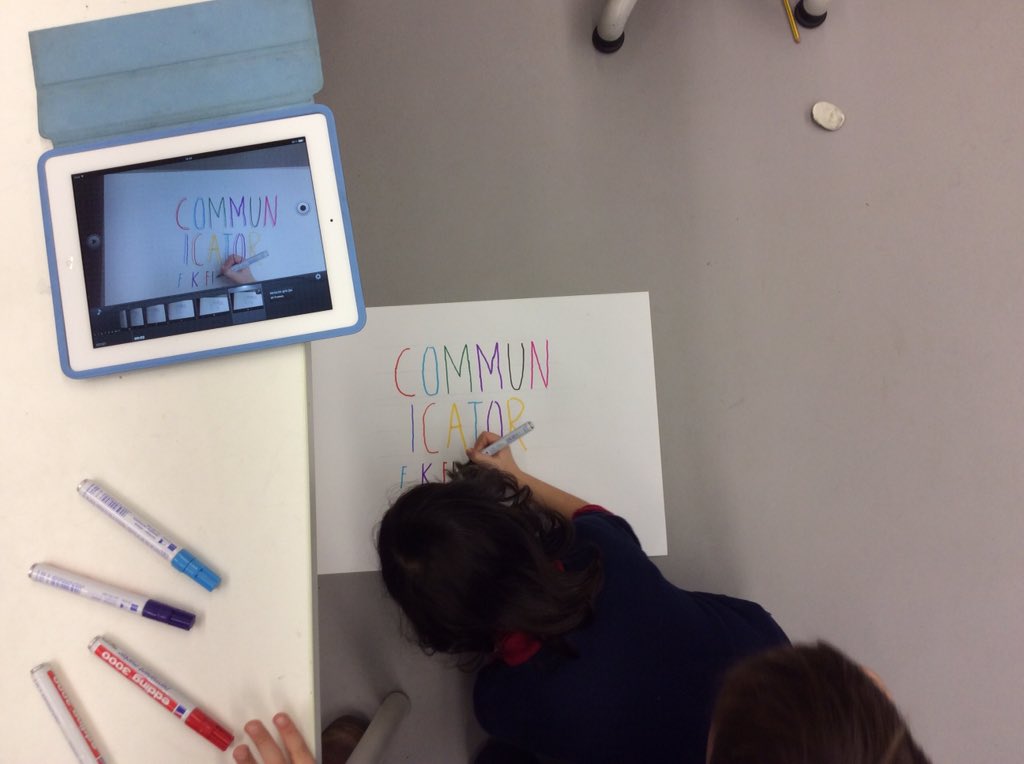 BMSPrimary's tweet photo. Grade 3 working on their title sequences for their #stopmotionanimations #iblearnerprofile https://t.co/8UhbZWUv8R