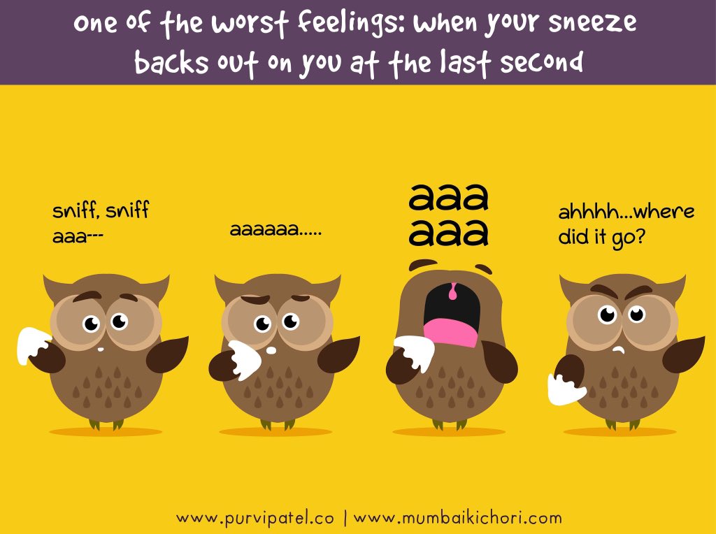 TravelTalePurvi's tweet photo. One of the #worstfeeling - #sneeze #backingout at last second #MumbaiKiChori https://t.co/DX2jSFGHmd