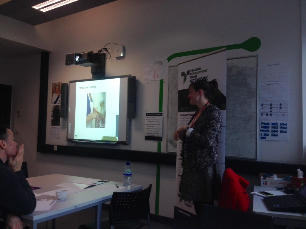 jessmbrosnan's tweet photo. #TDTNetwork Programme Manager @bridget89ec putting Lesson Study into context of wider CPD #TDTConf @TeacherDevTrust https://t.co/sY3DcPH6Si