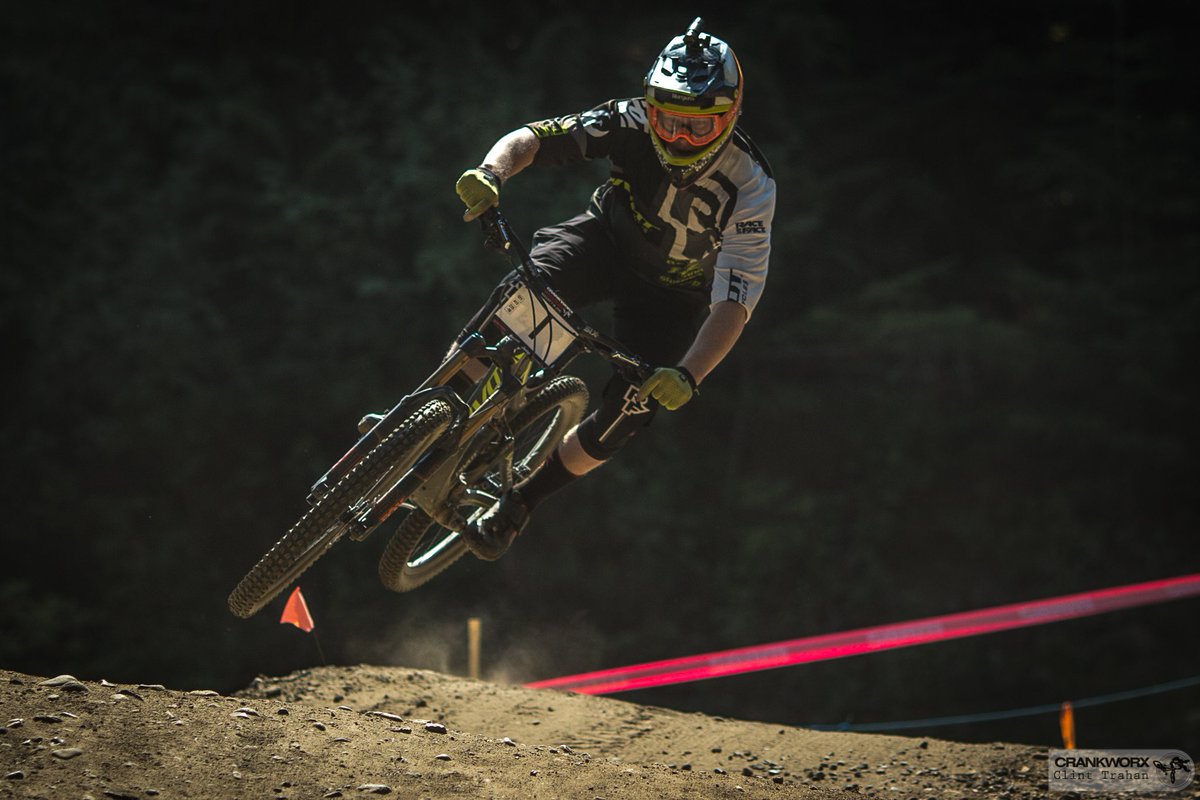 Crankworx's tweet photo. King of #Crankworx, meet #Whistler's most iconic trail: https://t.co/emZ70hyEbe #FoxAirDH #Whistler @bernard_kerr https://t.co/LFz58vr4q5