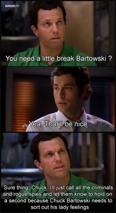 chuck_reactions's tweet photo. The same sort of reaction my sisters get if they try to get a day off school ;)
#Chuck https://t.co/tY9dAmJEF4