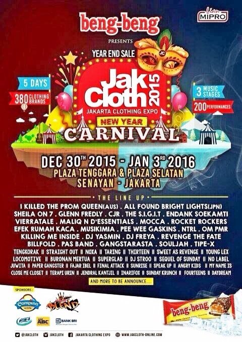 Rame rame ke <a href="/JakCloth/">JakCloth</a> 2 januari 2016, ada <a href="/SUNDAYKRNCH/">SUNDAYKRNCH</a> dan <a href="/fourteensmusic/">FOURTEENS OFFICIAL</a> juga, Be there