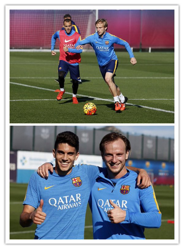 FootballersRoad's tweet photo. .@ivanrakitic se entrena con "BUENAS SENSACIONES". Estará en el Clásico. https://t.co/PQhsyykDU1 #FootballersRoad https://t.co/Skqghoc1El