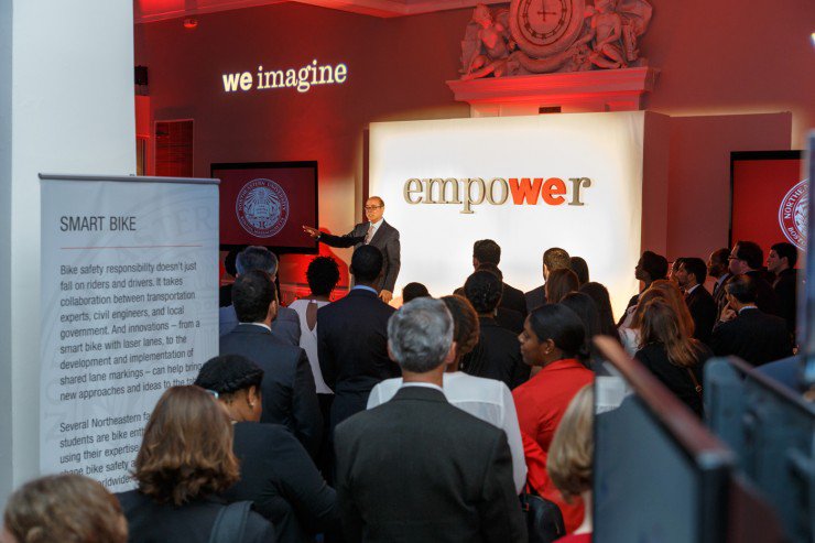 AlumniNU's tweet photo. At #StateofNU, @Macgil announced that #Northeastern is taking @EmpowerNU to new heights. https://t.co/lfQXPX4tXk https://t.co/bvOkUqQg56