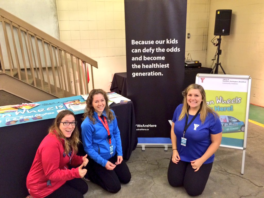 ymcahbb's tweet image. #YonWheels staff excited to represent YMCA at @ArcelorMittal_D #HealthandSafeyFair! Come visit! #YWeAreHere
