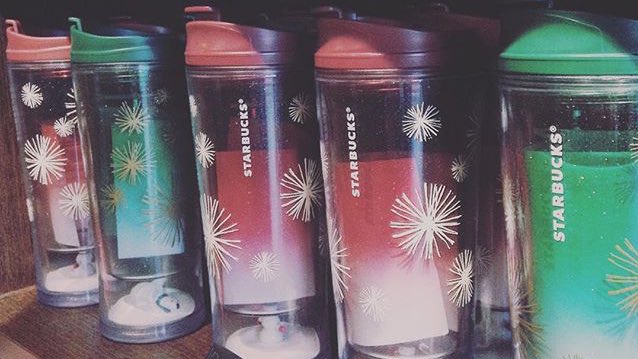 StarbucksBSE's tweet photo. Buy any tumbler (Christmas or not) and we will fill it with your favourite beverage for FREE!! https://t.co/CVmjF9YSMT