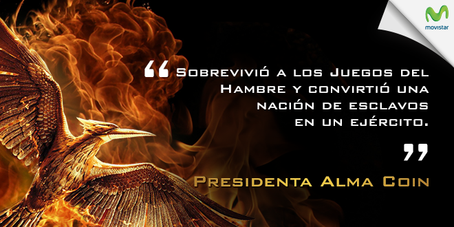 MovistarPeru's tweet photo. Ella es Katniss Everdeen y es la esperanza de Panem. #SinsajoElFinal https://t.co/ltIsuYDAHO