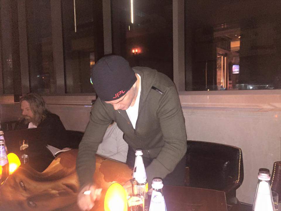 tengiscinema's tweet photo. The Martian in Mongolia. Just landed Matt Damon. He was heading to Beijing but airplane was not able land. Shagrilla https://t.co/3nRgb2nCCM