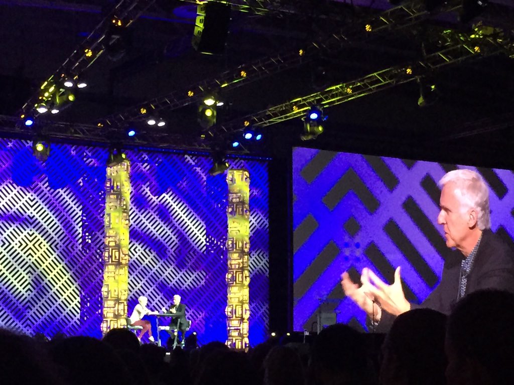 buglaeva's tweet image. Climate change and our leadership currently the topic of @Greenbuild @Aquicore #JamesCameron